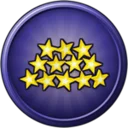 12 star spins icon in roll the world