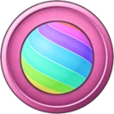 Rainbow Swirl icon in roll the world